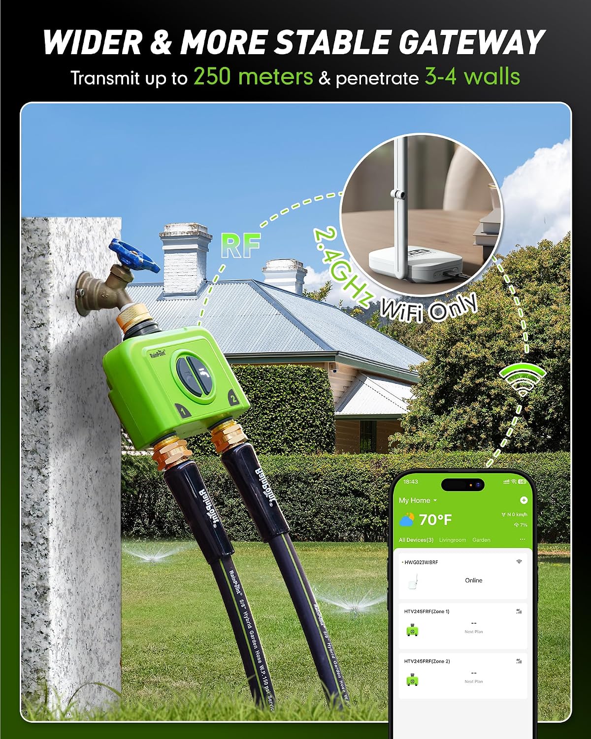 RAINPOINT WiFi Water Timer for Garden Hose